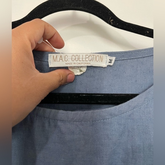 Vintage linen MAC collection maxi dress - Picture 2 of 5